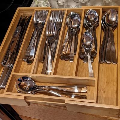 Nice Set of Silverware with Tray
