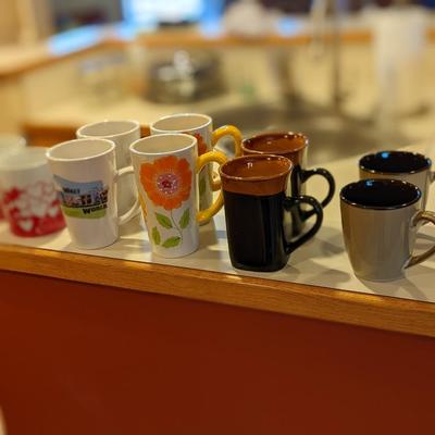 Collection of Matching Coffee Cups