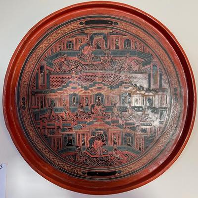 Hand painted art tray - Dunhaung's in-sight