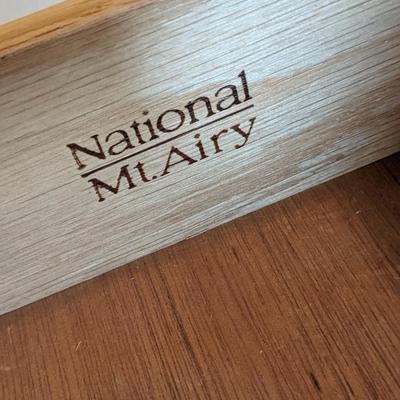 National Mt. Airy Oak Roll Top Desk