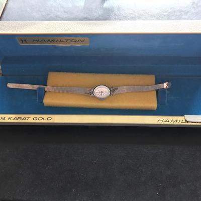 14KT GOLD HAMILTON WATCH