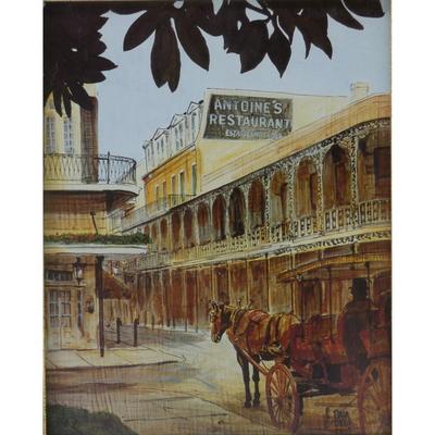 "Antonie's" by Paul de la Fille (1927-2010) Print