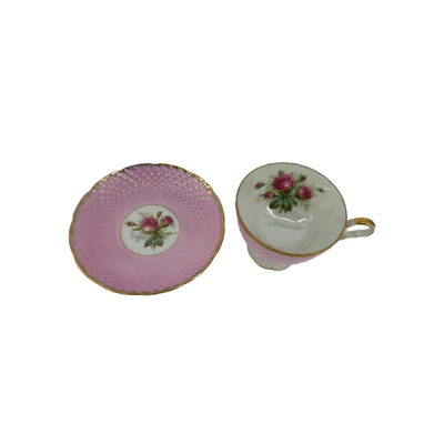 Vintage Pink Teacup and Saucer