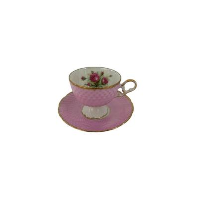 Vintage Pink Teacup and Saucer