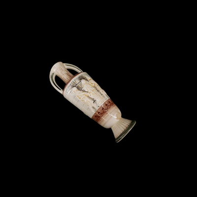 Bischoff Italian Painted Wine Decanter