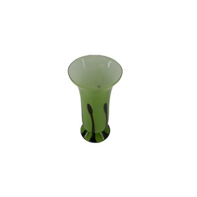 Contemporary Green and Black Vase