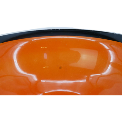 Vintage Orange and Black Bowl