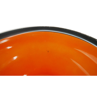 Vintage Orange and Black Bowl