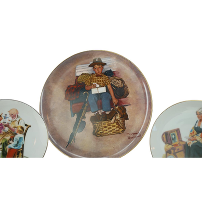 Vintage Norman Rockwell Plates 
