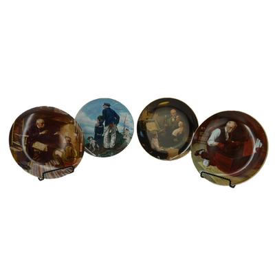 Vintage Norman Rockwell Plates 