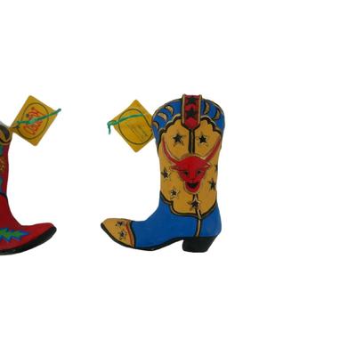 Handmade Cowboy Boot Ornaments