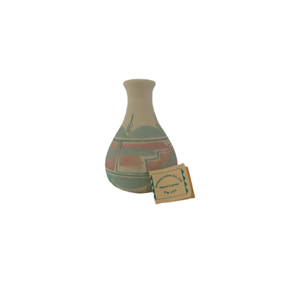 Signed Navajo Sand Art Vase
