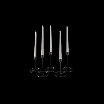 Set of Platinum Royal Copenhagen Candlesticks 