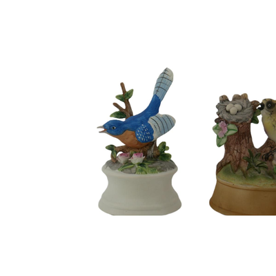 Vintage Bird Musical Figurines
