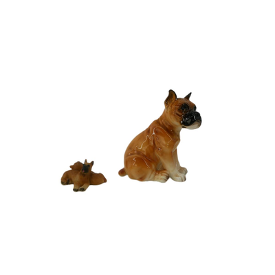 Vintage Boxer Dog Figurines