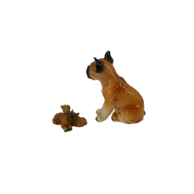 Vintage Boxer Dog Figurines