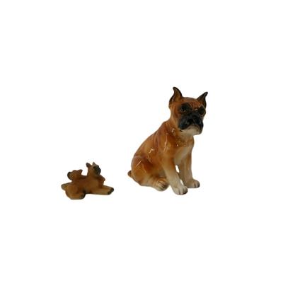 Vintage Boxer Dog Figurines