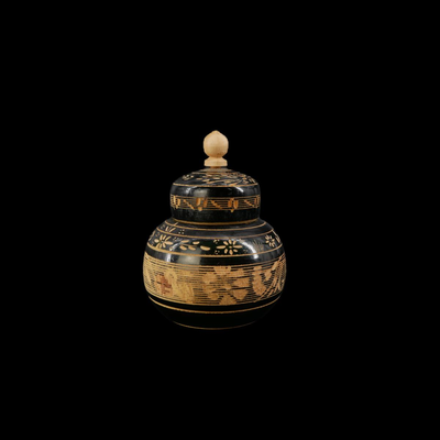 Hand-Painted Greek Plates and Etched Pot