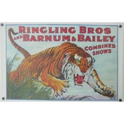 Ringling Bros and Barnum & Bailey Tiger Circus Poster