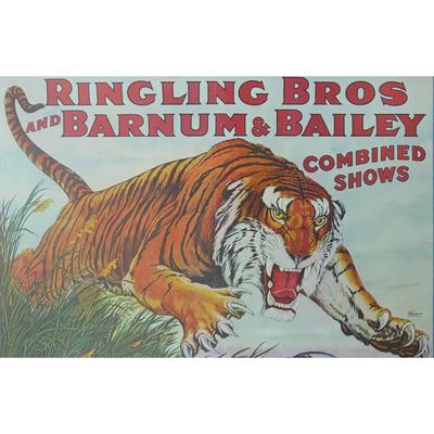 Ringling Bros and Barnum & Bailey Tiger Circus Poster