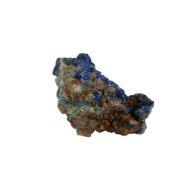 Linarite, Malachite, Fluorite, Quartz Specimen