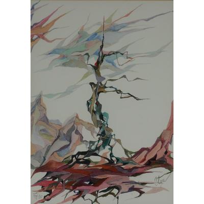 "Tree" by Olga Alexandrova Limited Edition Watercolor GiclÃ©e