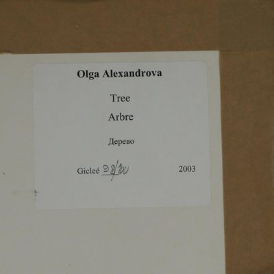 "Tree" by Olga Alexandrova Limited Edition Watercolor GiclÃ©e