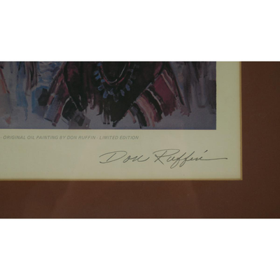"Americans All" by Don Ruffin (1928-1977) Limited Edition Double-Signed Lithograph