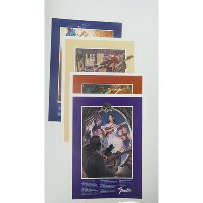 (4 pcs) Fairytale Fender Posters