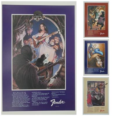 (4 pcs) Fairytale Fender Posters