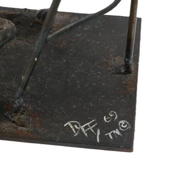 Vintage Industrial Metal Sculpture