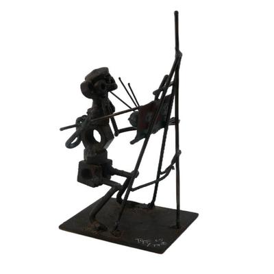 Vintage Industrial Metal Sculpture