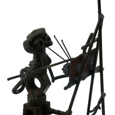 Vintage Industrial Metal Sculpture