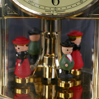 Hermle German Clock with Spinning Miniature People