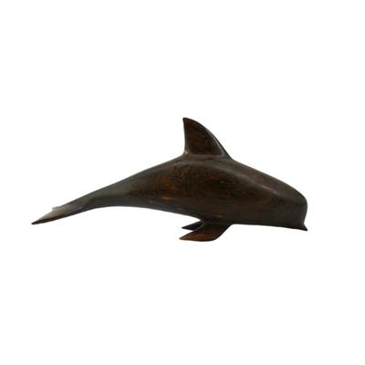 Wooden Dolphin Sculpture