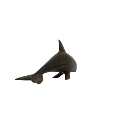 Wooden Dolphin Sculpture