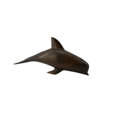 Wooden Dolphin Sculpture
