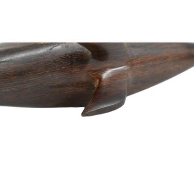 Wooden Dolphin Sculpture