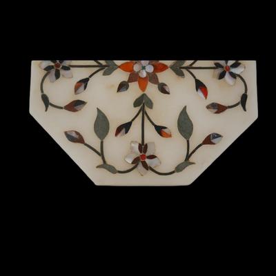 Handmade Mineral Inlay Indian Plate