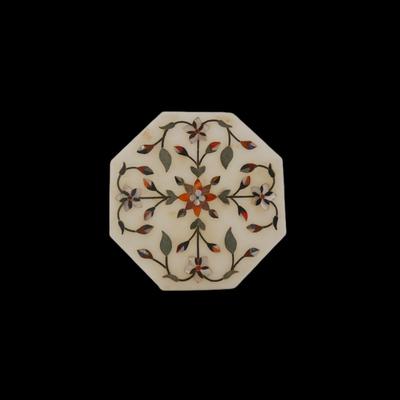 Handmade Mineral Inlay Indian Plate