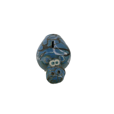 Art Pottery Hippo Piggy Bank
