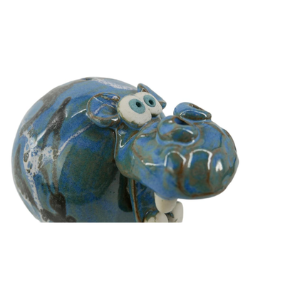 Art Pottery Hippo Piggy Bank