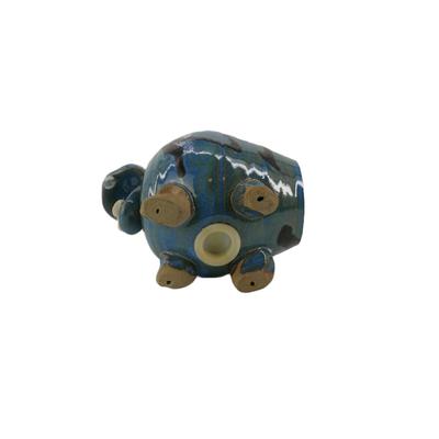 Art Pottery Hippo Piggy Bank