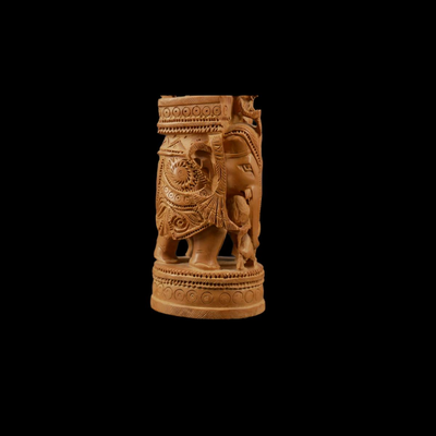 Hand-Carved Indian Figurine