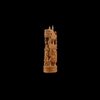 Hand-Carved Indian Figurine
