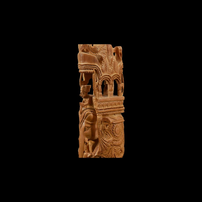 Hand-Carved Indian Figurine