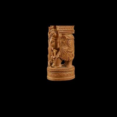 Hand-Carved Indian Figurine