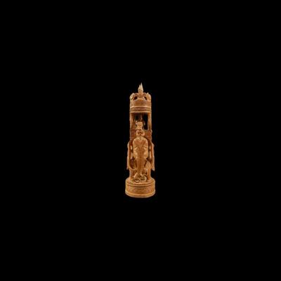 Hand-Carved Indian Figurine
