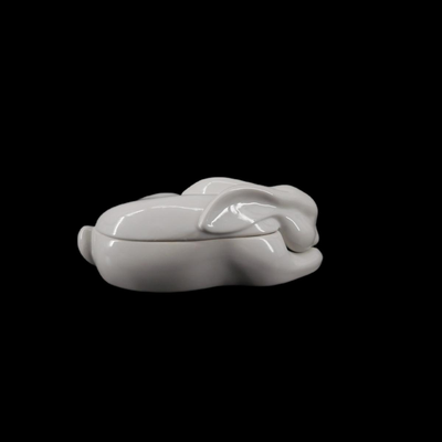 Porcelain Rabbit Trinket Box
