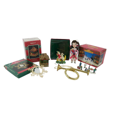 Assorted Vintage Christmas Ornaments and Decorations